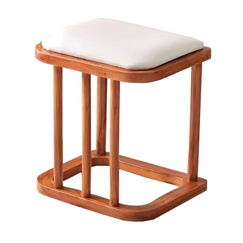 Tabouret de coiffeuse compact avec coussin d'assise confortable pour bureau et salon