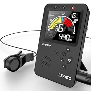 【3-IN-1 TUNER METRONOME FOR MULTIPLE INSTRUMENTS】Combining a high-precision Tuner, a versatile Metronome, and a Tone Generator, this all-in-one device is the ultimate device for every musician. Built-in rechargeable lithium battery, ensures long-term...