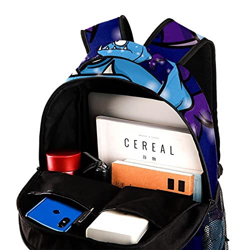 Sac à dos crabe pour filles et garçons - Cartable décontracté multicolore