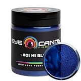 Eye Candy Pigments Premium Blue Mica Powder - Aoi Hi Blue (25gr) - for Epoxy, Resin, Soap, Paint, Woodworking, Acrylic Pouring, Bath Bombs, Fishing Lures - DIY Arts and Crafts Additive