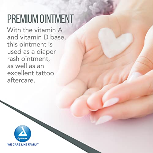 Dynarex Vitamins A&D Ointment Without Lanolin - Vitamin A And D Ointment Protectant For Minor Cuts, Burns, Diaper Rash & Dry Skin - 1 Box - 144 Packets/Box - 5G Packets #TOP3