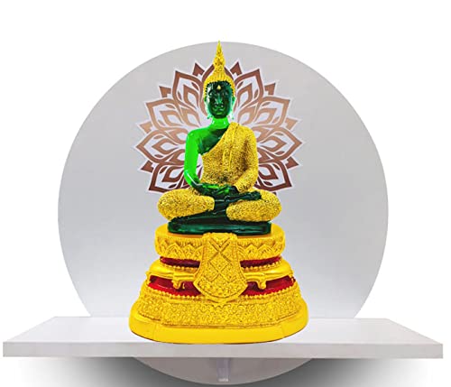 Buddho Emerald Buddha Statue Rainy 11" H. Meditation Thai Buddha Statue Room Decor Home Decor Buddha Statue For Home Small Gift Office Gift Sculpture Figurines… #TOP3