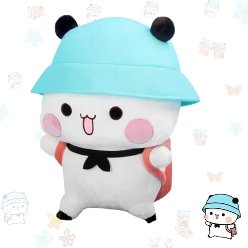 Image of Bubu Cap Plush Soft Toy - Adorable 25Cm Cuddly Bubu Plush for Kids and Adults, for Kids, Boyfriend, Girlfriend, Birthdays, Anniversaries, and Collectors - Ultra-Soft, Durable (only White bubu)