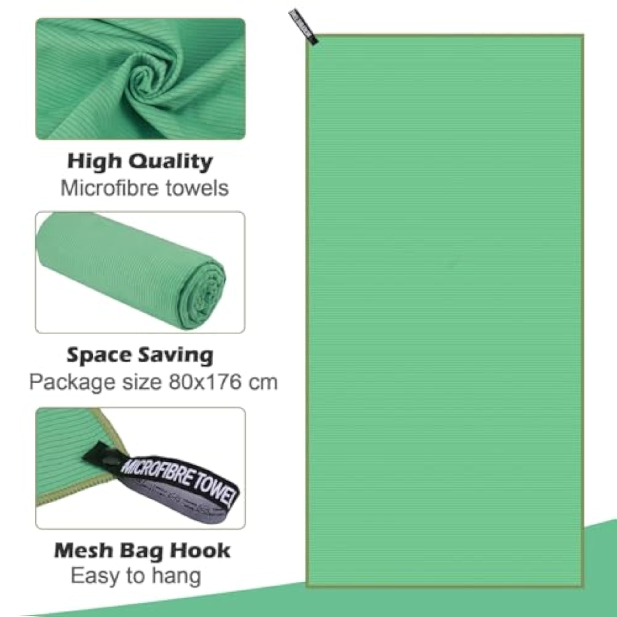 Compact Quick Drying Microfibre Beach Towel