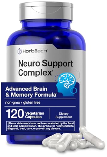 Brain Support Supplement | 120 Capsules | with Phosphatidylserine | Advanced Formula for Memory, Focus, Clarity | Vegetarian & Gluten Free | Neuro Support | by Horbaach