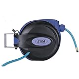 12m de largo JBM 52755 Carrete de Manguera de Aire 12M - Boca de 3/8\", Azul