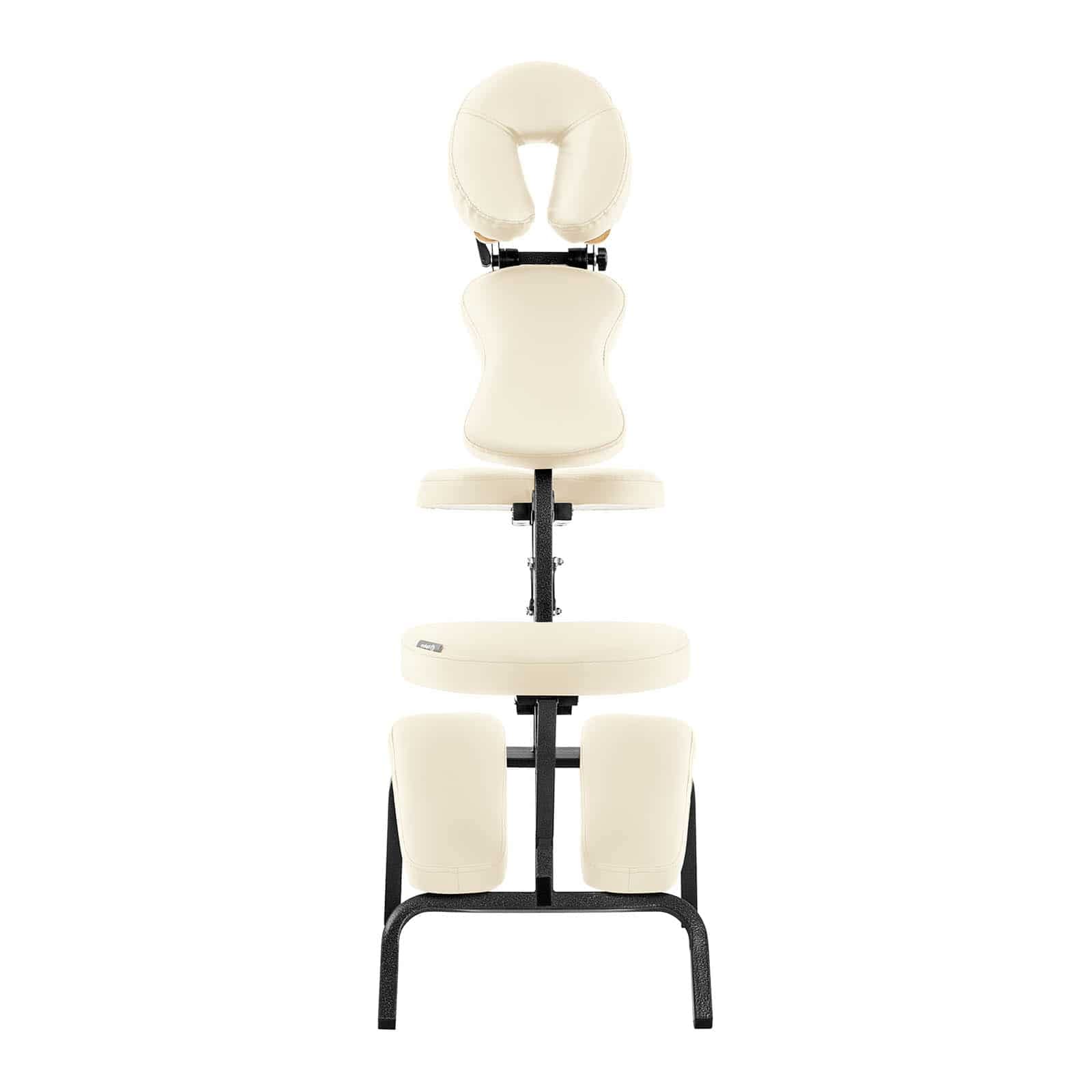 Physa Silla de Masaje Portátil Sillón de Cosmética Physa Montpellier Beige (Estructura de Acero, Tapicería en PVC, hasta 160 kg, Beis)