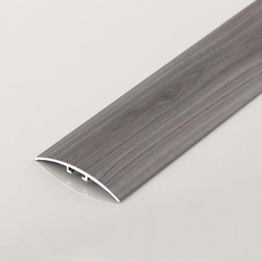 Psmpengamz Gray 90X4cm Floor Transition Strip Aluminum, Heavy Duty Metal Threshold Strip Gap Covering Joining Strip，Waterproof Floor Cover Strips(Gray)