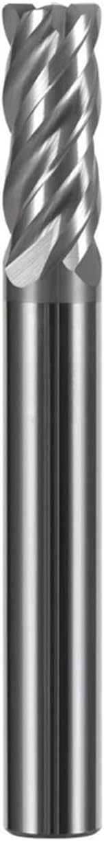 Thread milling Cutter HRC 68 Corner Radius End Mill Tungsten Carbide Steel CNC Milling Cutter Tool 4 Flutes Cutter Deg R0.2 R0.5 R1 Metal Router Bit(D10R0.5XD10X75L)