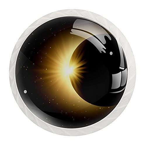 Boutons de meuble eclipse solaire pour relooker une armoire de cuisine ou commode lot de 12