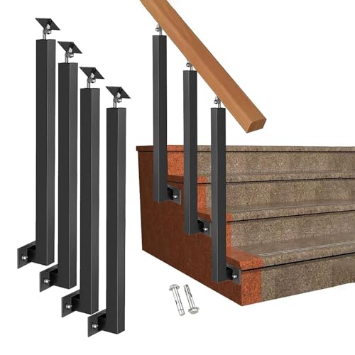Axe de balustrade réglable pour corriger la pente d'un escalier ou d'un balcon incliné