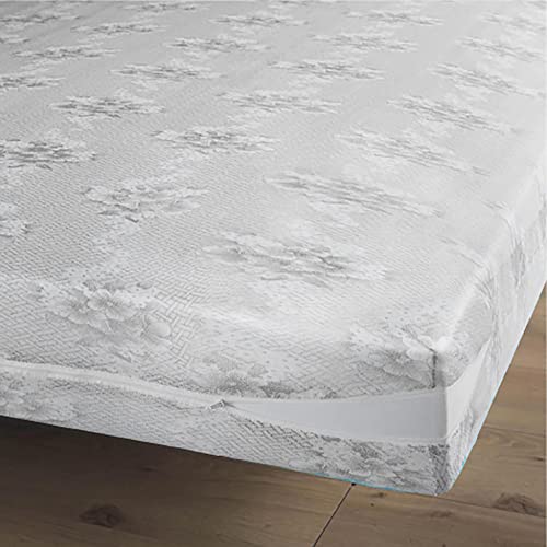 douceur d'intérieur, Rénove-Matelas (160 x 200 cm) Rena Gris, Maille Extensible