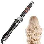 TANSHINE Automatic Rotating Curling Iron,Auto Hair Curling Wand Spining Hair Curler,Hair Styling Self Hair Waver with Adjustable Heat Setting,60 Mins Auto Off,32mm Barrel,1.25 Inch,Black