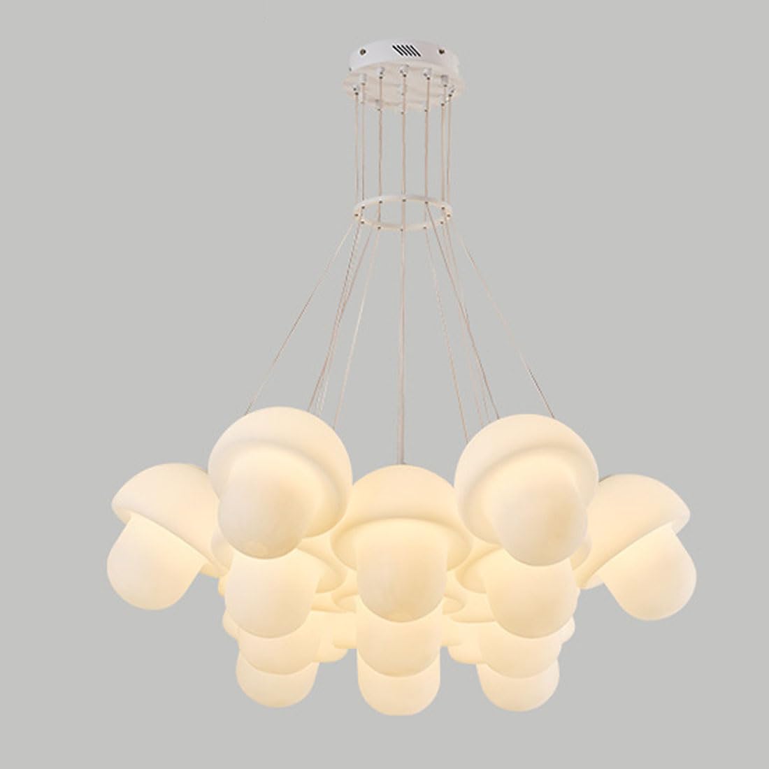 Lustre de luxe à LED en champignon pour remplacer un plafonnier terne