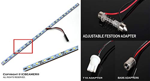 Tira LED ICBEAMER 12 pulg Luz azul alta potencia miniatura 2