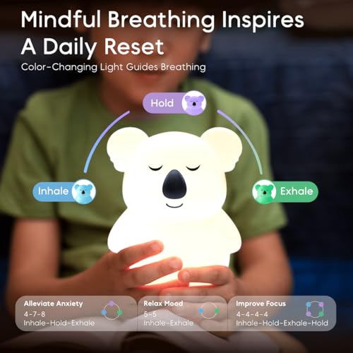 Breathing Pal 'Kyle'- Mindfulness Breathing Light, Guided Visual Meditation Breathing Light, Anxiety Relief Items for Calm Down Corner/Meditation/Sleep for Adult&Kid - Image 3