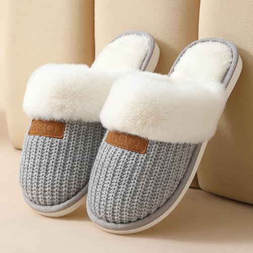 Image of DRUNKEN Slippers For Women Winter Sandals Casual Flats Home Footwear Man Girls Sliders Flip Flops Chappals Ladies Clogs Sleeper Slides Stylish Ortho Soft