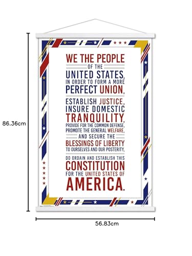 Affiche Constitution États-Unis d'Amérique déco murale 56x86 cm - 7