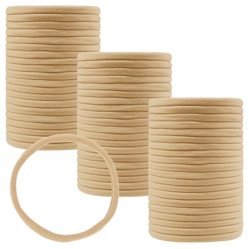 Qearl 60 Pack Soft Stretchy DIY Nylon Headbands Hair Bands Bows DIY Accessory for Newborn Baby Girls