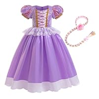 FMYFWY Girls Princess Fancy Dress Sofia Costume Carnival Halloween Christmas Birthday Party Ball Gown (Accessories)