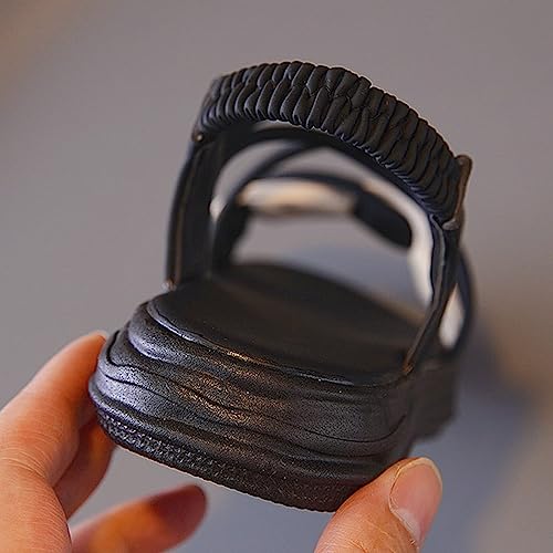 IWIHMIV Girls Sandals Lightweight Casual Open Toe Comfortable Soft Sole Flat Non Slip Girls Beach Slides Sandals3