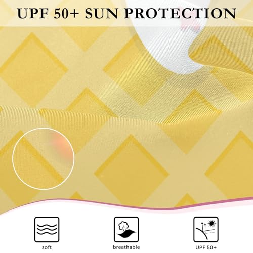 Image of Girls One Piece Swimsuits Long Sleeve Rash Guard Bathing Suit Rash Guard Quick Dry UPF 50+ Swimwear for Kids 3-12