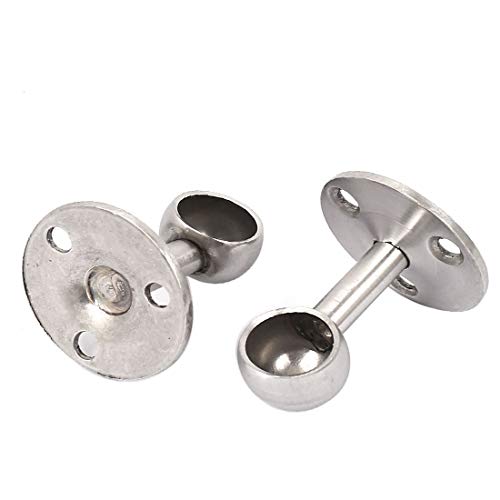 Nowe Lon0167 Złączki szynowe 16 mm - 10 szt. wsporniki wsporników wsporników wsporników do wieszania prętów do szafy i niezawodne do szafy nizatŁatwa instalacja do domu i biura