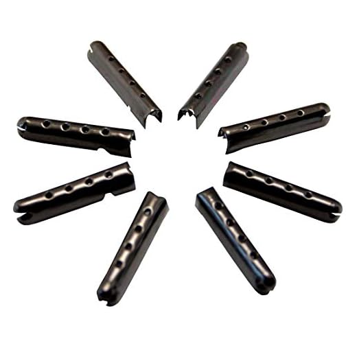 12/24/36/48 PCS Metal Aglets DIY Shoelaces Repair Shoe Lace Tips Replacement End (12PCS, Ebony)