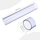 QUARKZMAN PVC Rohr, Durchmesser 55mm Länge 0.35m Rund Kunststoffrohr für Garten, Aquarium, Wasserleitung, Kabelkanal, lüftungsrohr (Transparentes Blau)