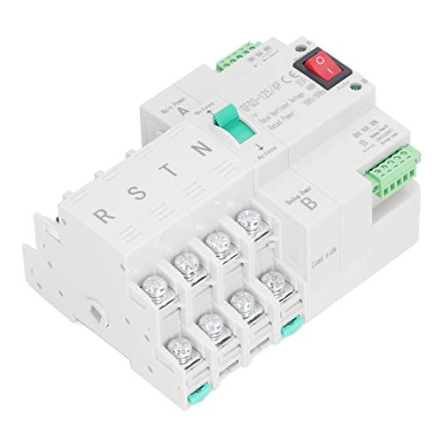 Interruptor de Transferência Automática de Energia Dupla 4p Milissegundo Controlador de Tempo de Com
