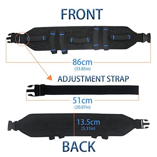 Gait Belt Is A Transfer Gate Belt For Elderly And Has 7 Padded Handles The Anti-Slip Function Prevents The Patient From Shifting More Effectively When Using This Assistive Gait Belt.