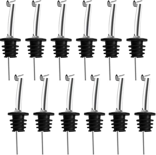 Opiniones de Tapones y vertedores para aceite - 5 favoritos. 42 12 Piezas Vertedores de Botellas Vino, BetterJonny Boquilla para Verter Aceite de Acero Inoxidable con Tapa Abatible Automática, Vertidoras de Botellas para el Hogar y Bar