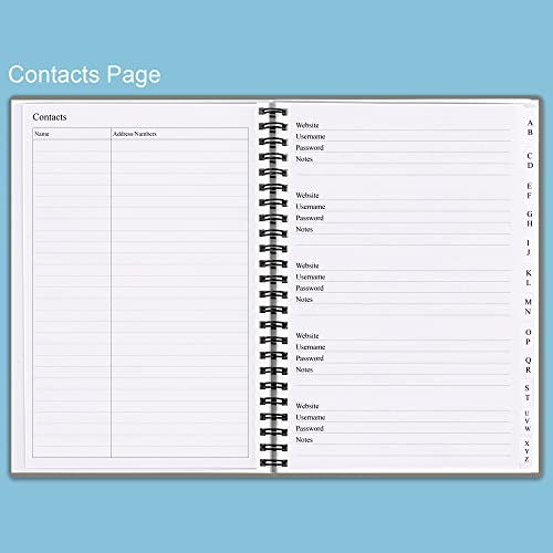 Nokingo MMB-A5-GREY-EU Spiral Password Book thumb #3