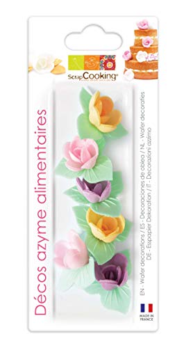 SCRAP COOKING 6 Mini Roses Corolles Azyme, 27 g
