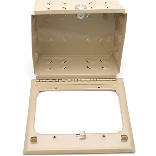 Thermostat Cover (Beige Metal Sentinel) - With Lock & Key #TOP3
