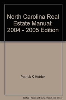 Paperback North Carolina Real Estate Manual: 2004 - 2005 Edition Book