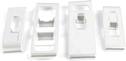 Miniatura 3 de Lirun 4 Pcs Door Window Switch Button Panel Trims for Volvo XC40 2018-2020, Silver