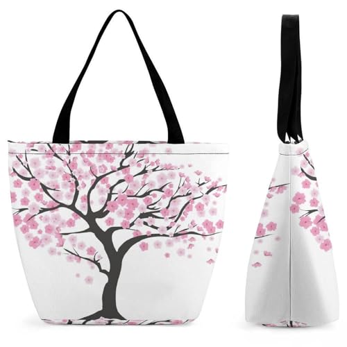 Sac à main femme Arbre Rose spacieux : voyagez léger et sans encombrement