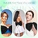 Bencailor Big Satin Bow for Wedding Dress Detachable Bow for Dress Bride Formal Wedding Outfit Accessories(Black)
