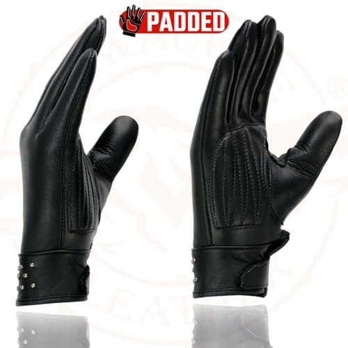 Image of Milwaukee Leather Women's Leather Lightweight Motorcycle Lined Driving Hand Gloves - X-Small