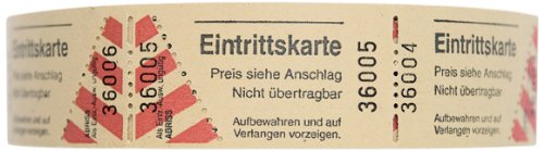 Wolf & Appenzeller 501002 - 1000 Eintrittskarten, fortlaufend nummeriert, gelb Wolf & Appenzeller 501002 - 1000 Eintrittskarten, fortlaufend nummeriert, gelb