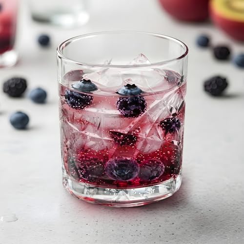 Image of CELLO Swirl Juice Tumbler Glass Set of 6, 215ml Each | Dishwasher Safe |Comfortable Grip & Stackable |Perfect Glasses for Drinking Water, Juice, Cocktail, Cold Drinks | for Daily Use & Gifting