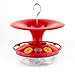 Roamwild Hanging Hummingbird Feeder with Double Moat Guard Technology | 5 Feeding Stations with Quick Easy Filling Port | 12 fl oz Nectar Capacity