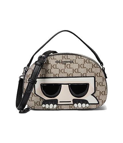 KARL LAGERFELD Paris Maybelle Crossbody Tan/Black Multi One Size