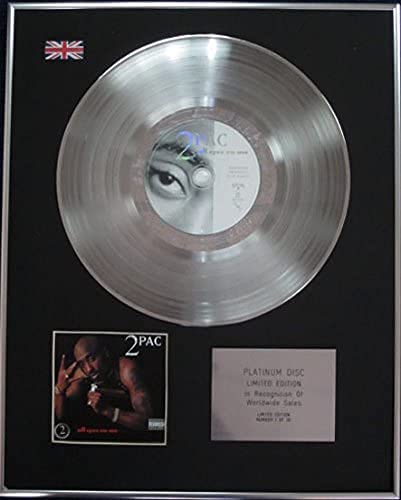 Century Music Awards - 2Pac (Tupac Shakur) – Limited Edition CD Platinum Disc - All eyez on me