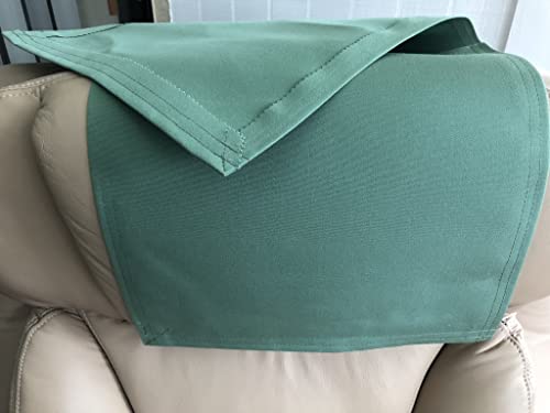 Furniture Headrest Cover Upholstery Fabric Canvas-Dark Sage Size 14"X30" Rv Lifestyle Office Chair Home Theater Seating Recliner Chair #TOP1