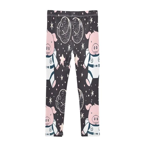 Toddler Girls Leggings Printed Yoga Pants Leggings Cartoons Astronauts Pigs for Kids2