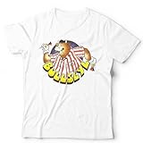 UCZTIKKZ Bullseye Tshirt Unisex Gameshow Darts White M - Image 1