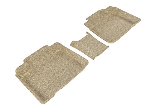 3D MAXpider Custom Fit Classic Floor Mat (TAN) for 2015-2021 Ford Edge - 2ND Row