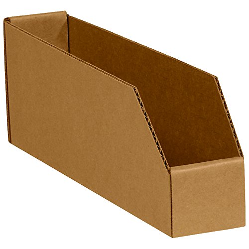 Image of Ship Now Supply SNBINBIN29K Open Top Bin Boxes, 2 inch x 9 inch x 4-1 /2 inch, Width, 4.5 inch Height, 9 inch Length, Kraft (Pack of 25)